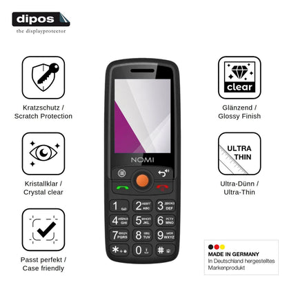 4x Screen Protector for Nomi i2440 Protection Crystal Clear dipos