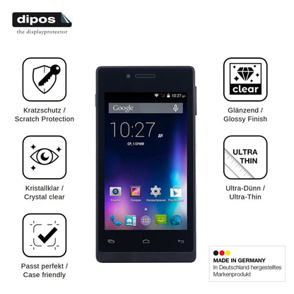 4x Screen Protector for Nomi i400 Beat Protection Crystal Clear dipos