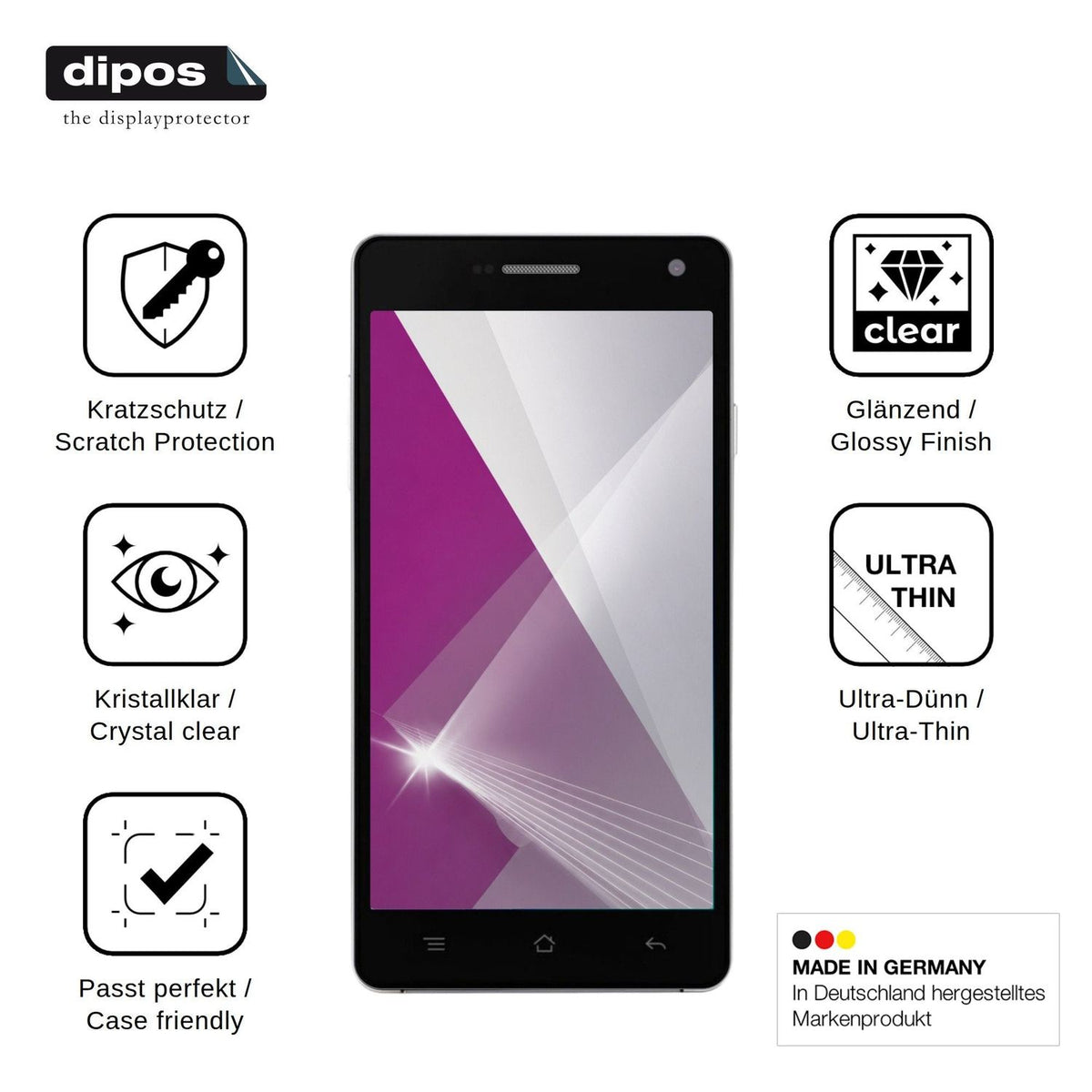 4x Screen Protector for Nomi i501 Style Protection Crystal Clear dipos