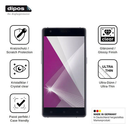 4x Screen Protector for Nomi i506 Shine Protection Crystal Clear dipos