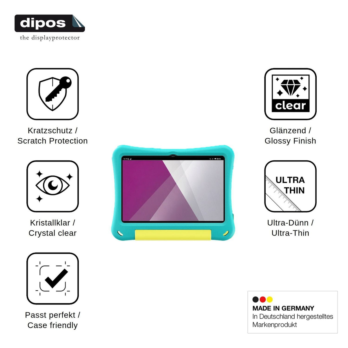 2x Screen Protector for PLOYER 1061D Protection Crystal Clear dipos