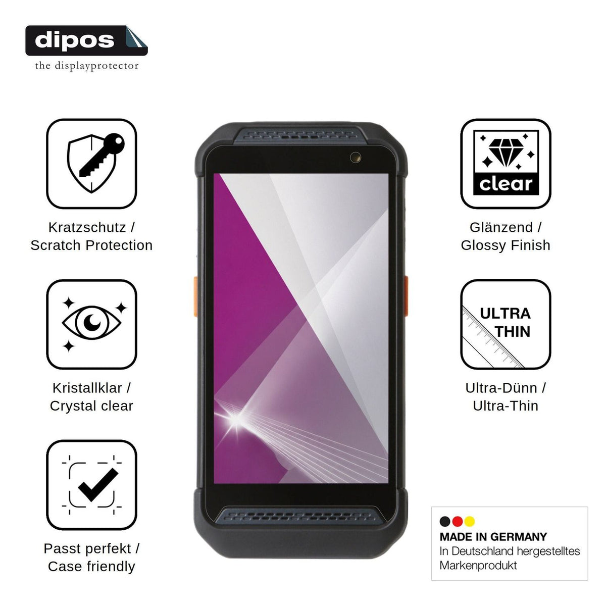 4x Screen Protector for Point Mobile PM86 Protection Crystal Clear dipos