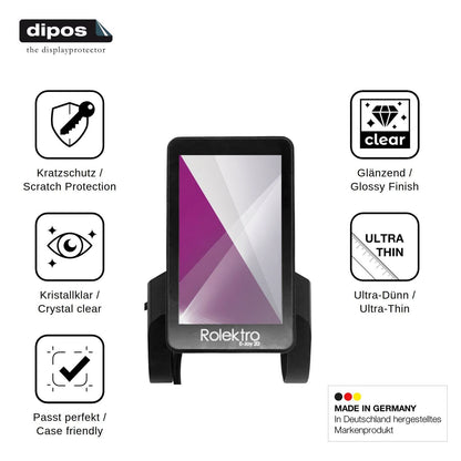 4x Screen Protector for Rolektro Joy 20 Protection Crystal Clear dipos