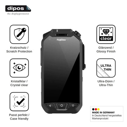 4x Screen Protector for RugGear RG750 Protection Crystal Clear dipos