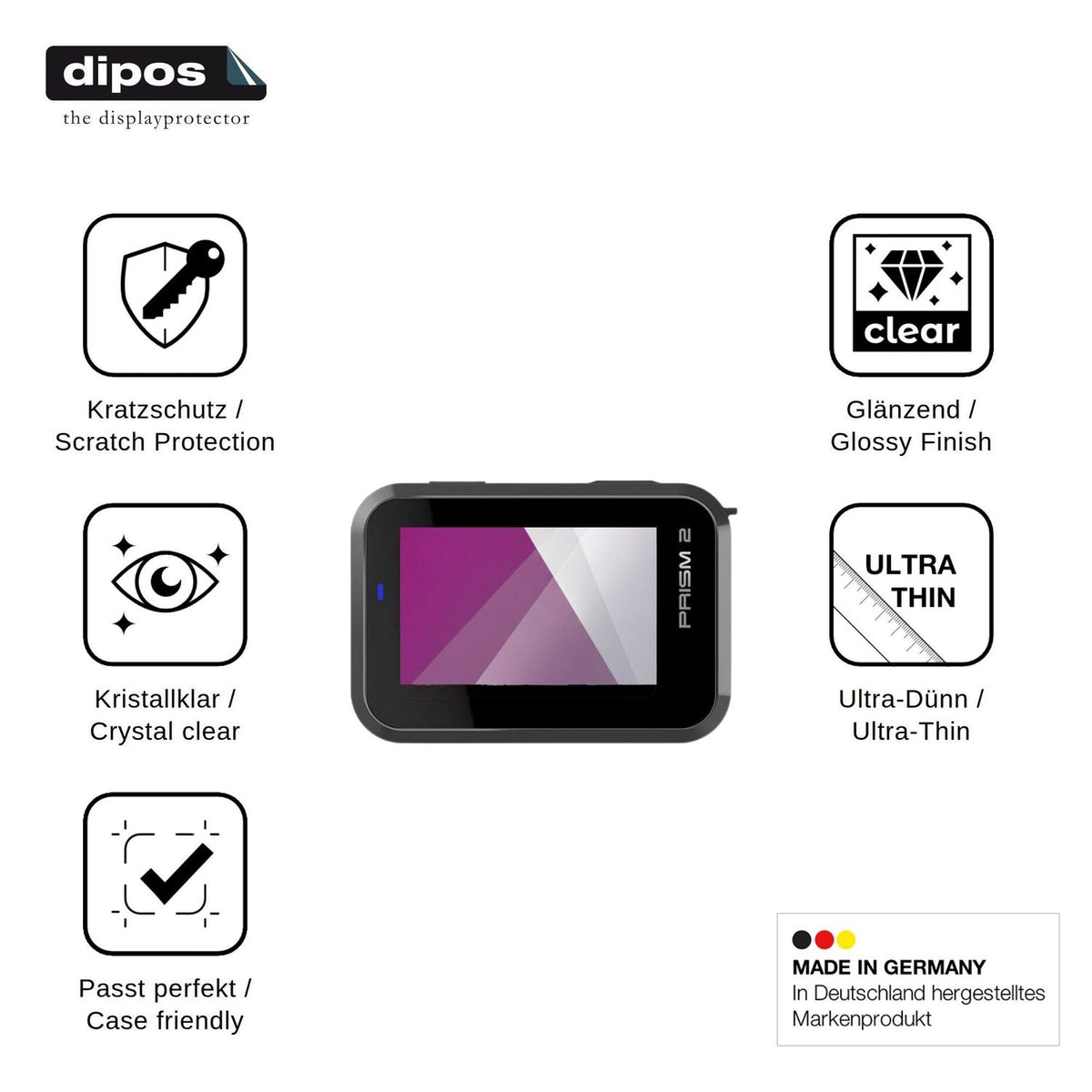 4x Screen Protector for Sena Prism 2 Protection Crystal Clear dipos