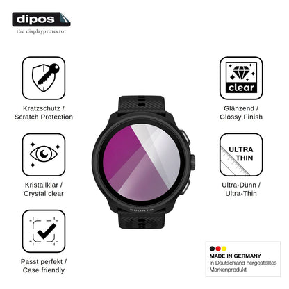 6x Screen Protector for Suunto Run 2 Protection Crystal Clear dipos