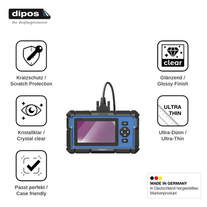 4x Screen Protector for Topdon ArtiDiag 600 S Protection Crystal Clear dipos