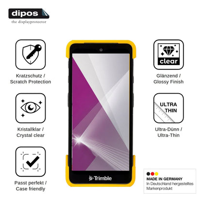 4x Screen Protector for Trimble TDC6 Protection Crystal Clear dipos