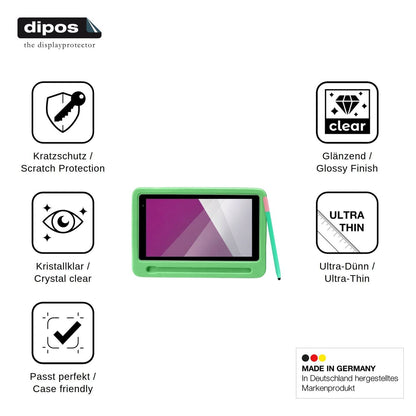 2x Screen Protector for TT.KIDS K06 Protection Crystal Clear dipos