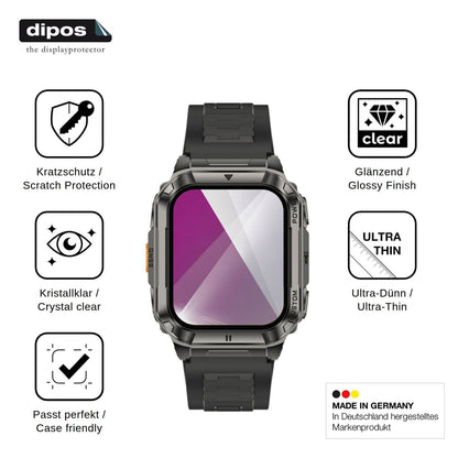 6x Screen Protector for Ulefone Armor Watch Ultra Protection Crystal Clear dipos