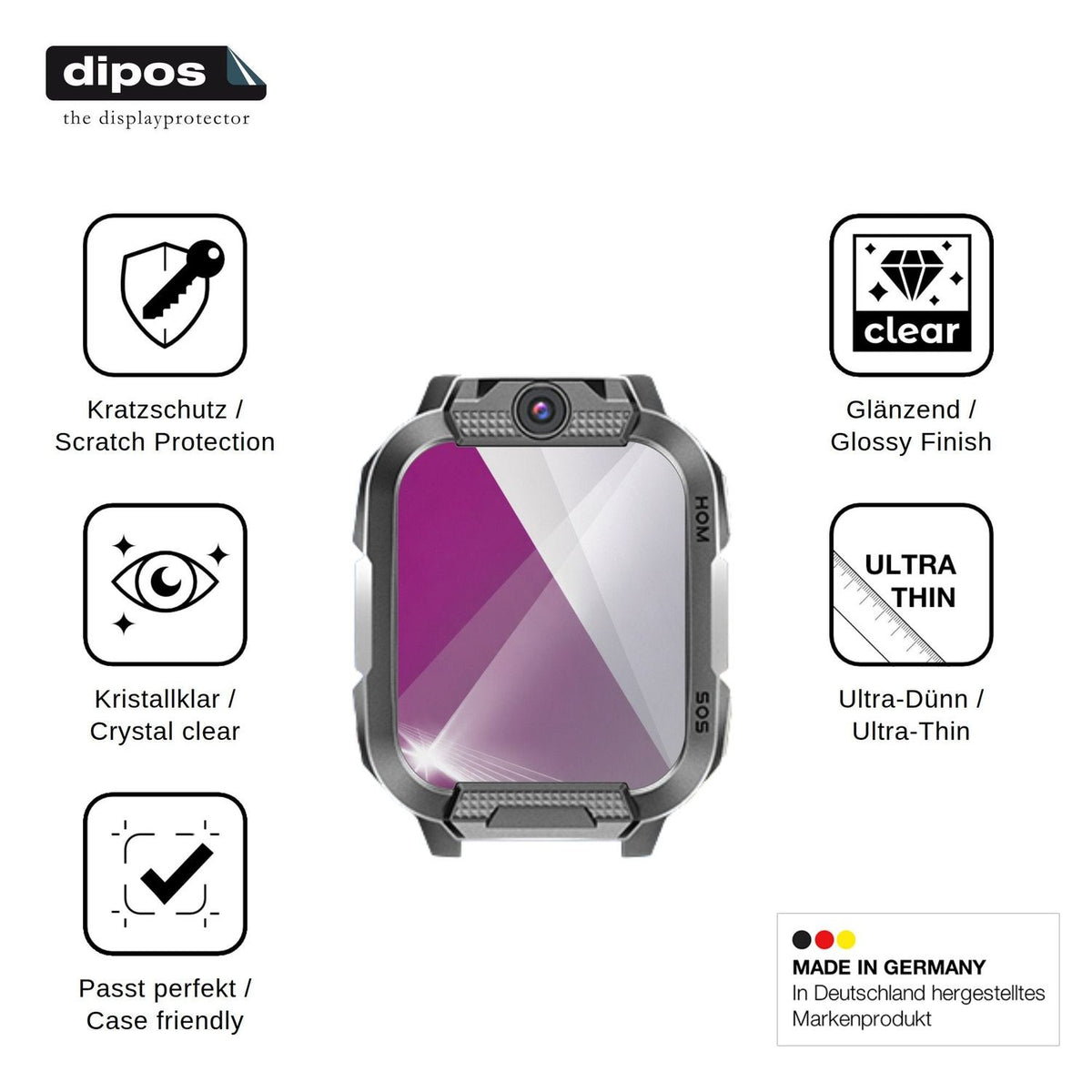 6x Screen Protector for whraills 001-BAK Protection Crystal Clear dipos