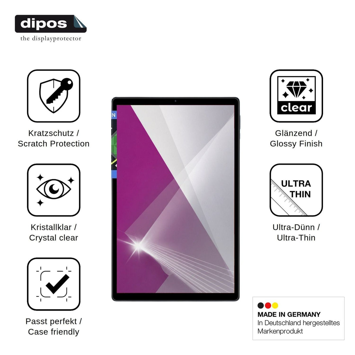 2x Screen Protector for WOREGOO 11 Inch Android 16 Protection Crystal Clear dipos