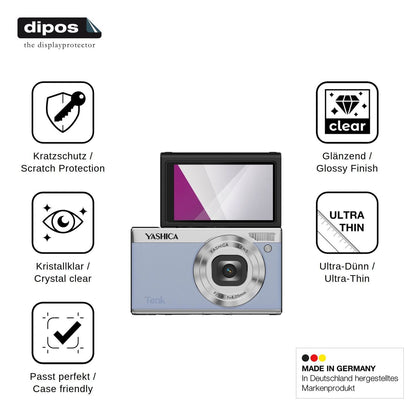 4x Screen Protector for Yashica Tank Compact Protection Crystal Clear dipos