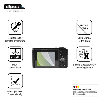 4x Screen Protector for AgfaPhoto Realishot C130 Protection Anti Glare dipos