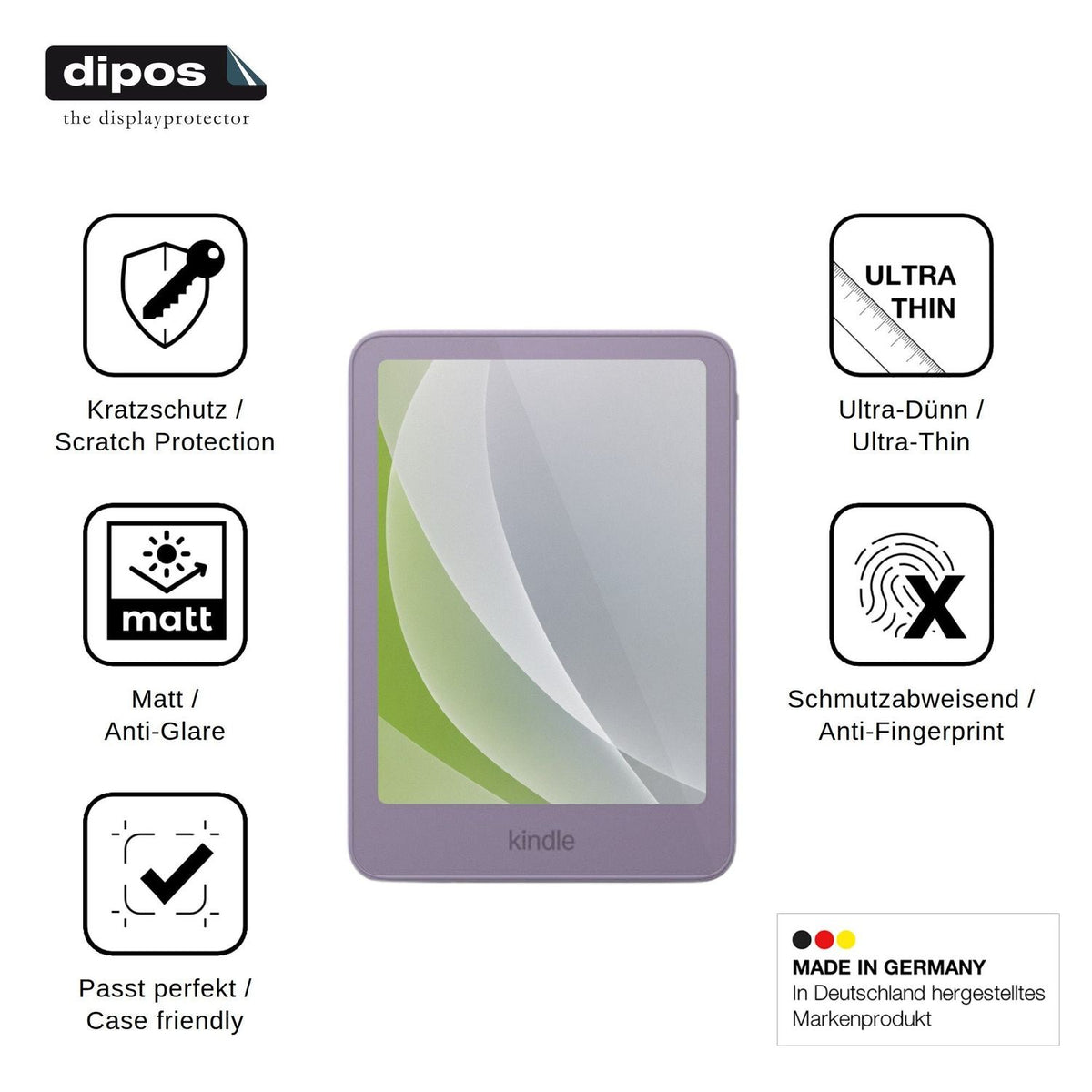 2x Screen Protector for Amazon Kindle 12th Generation Protection Anti Glare dipos
