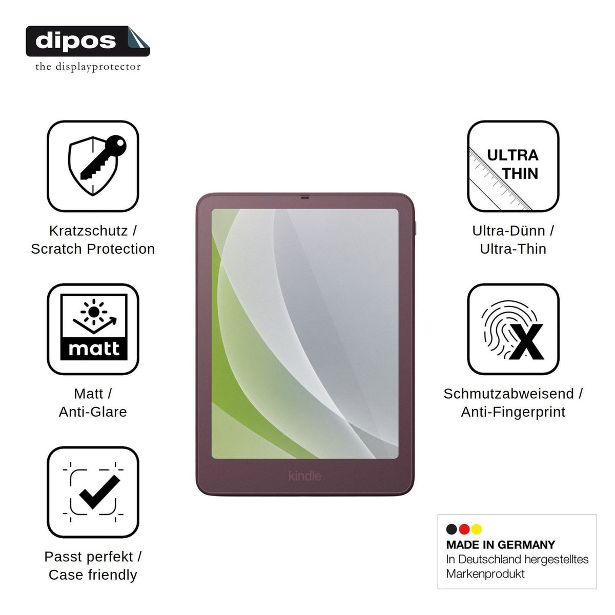 2x Screen Protector for Amazon Kindle Colorsoft Signature Edition 2026 Protection Anti Glare dipos