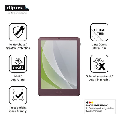 2x Screen Protector for Amazon Kindle Colorsoft Signature Edition 2026 Protection Anti Glare dipos