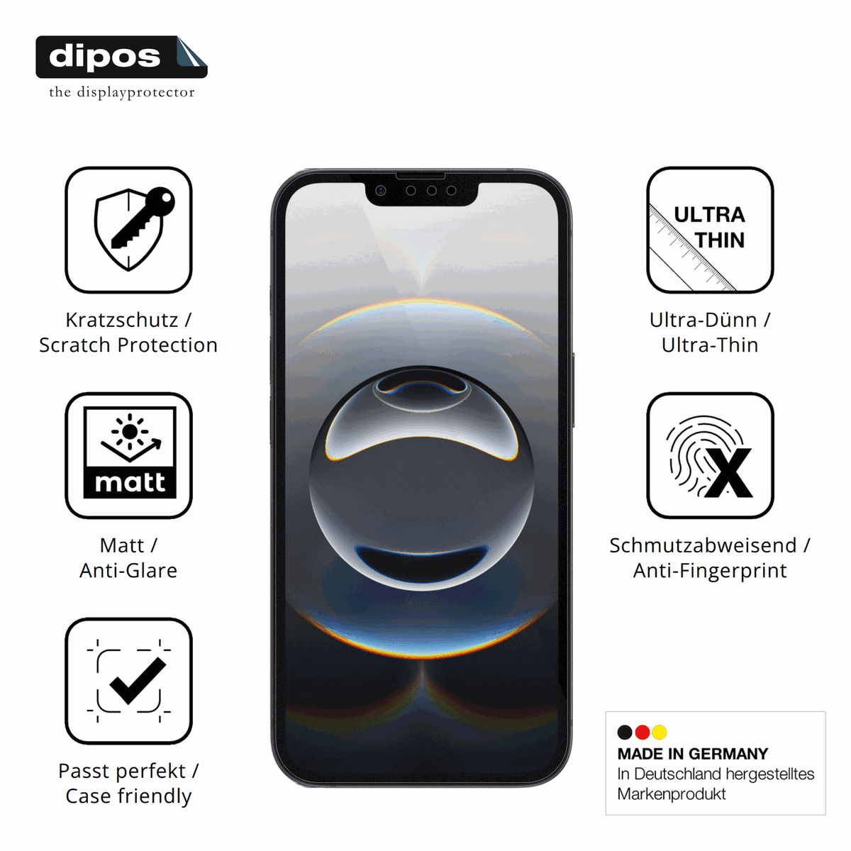 Displayschutz hergestellt in Deutschland, h�chste Qualit�t made in Germany