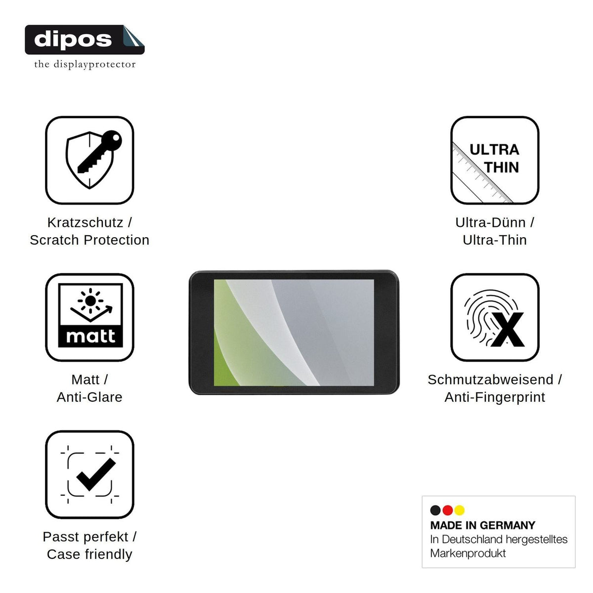 4x Screen Protector for Beazoom T8 Protection Anti Glare dipos