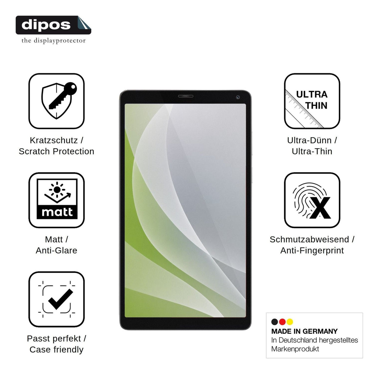 4x Screen Protector for Blackview Wave 3 Protection Anti Glare dipos