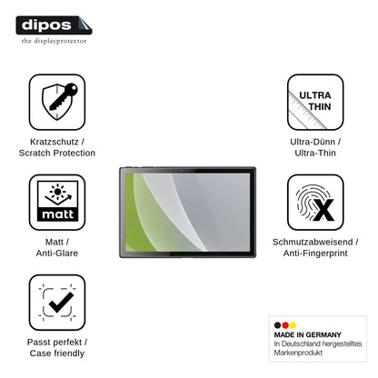 2x Screen Protector for Byybuo A10 Protection Anti Glare dipos