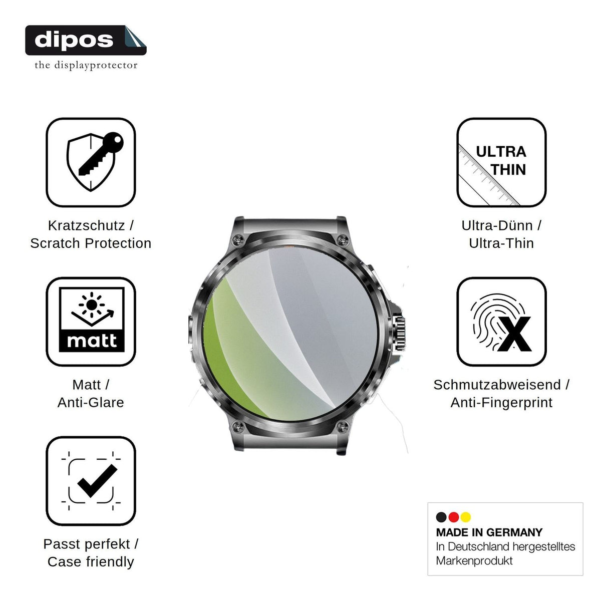 6x Screen Protector for Deedlite Zeus 2.0 Protection Anti Glare dipos