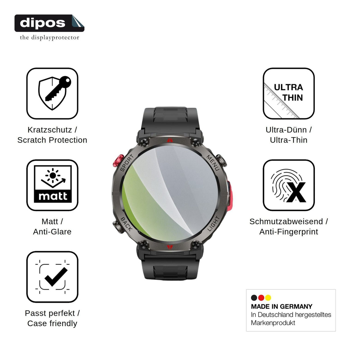 6x Screen Protector for Doomixs P50BK Protection Anti Glare dipos