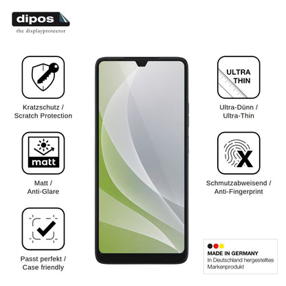 4x Screen Protector for EinfachFon Senior Protection Anti Glare dipos