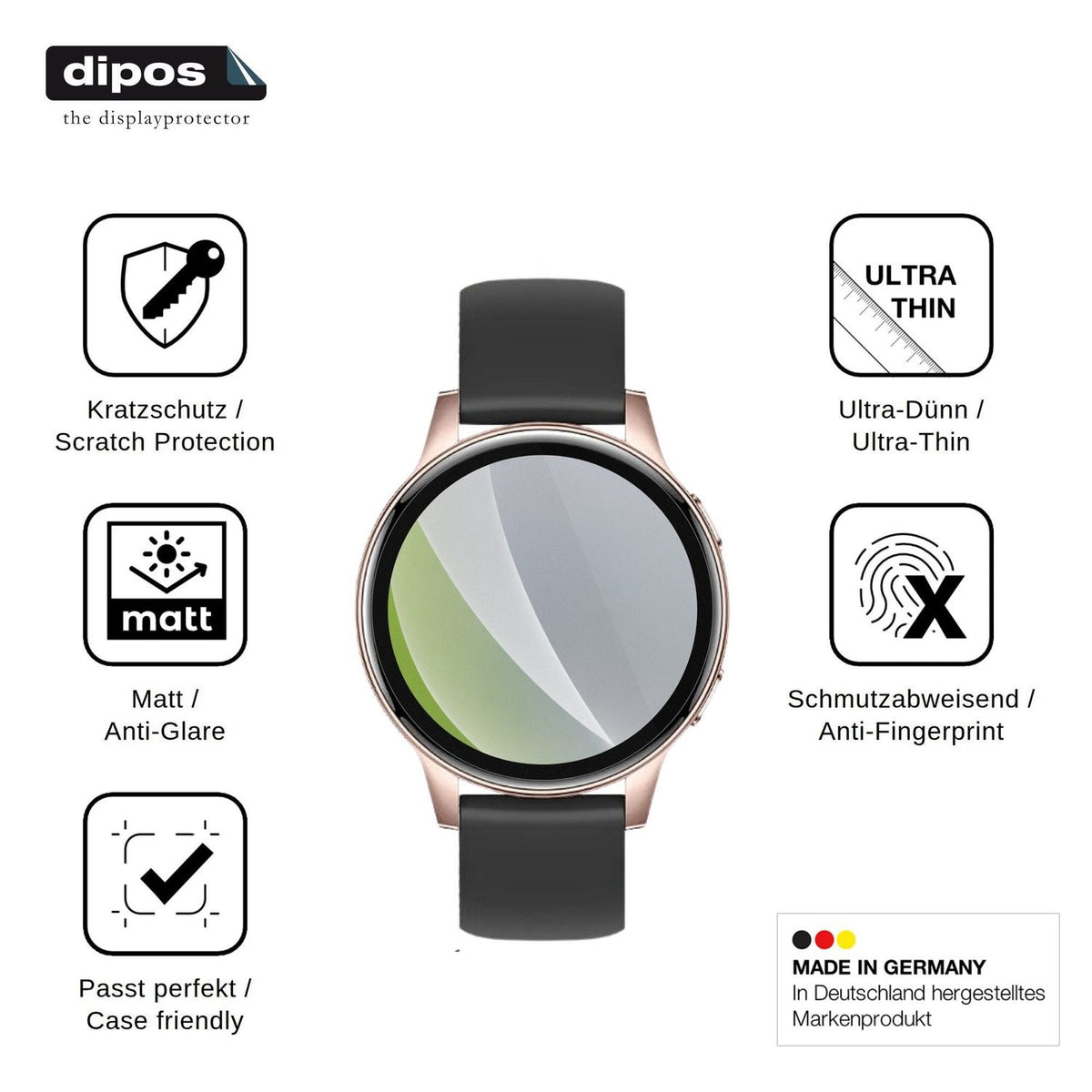 6x Screen Protector for Fitdafit Smartwatch Damen Rund 1.27" HD Protection Anti 