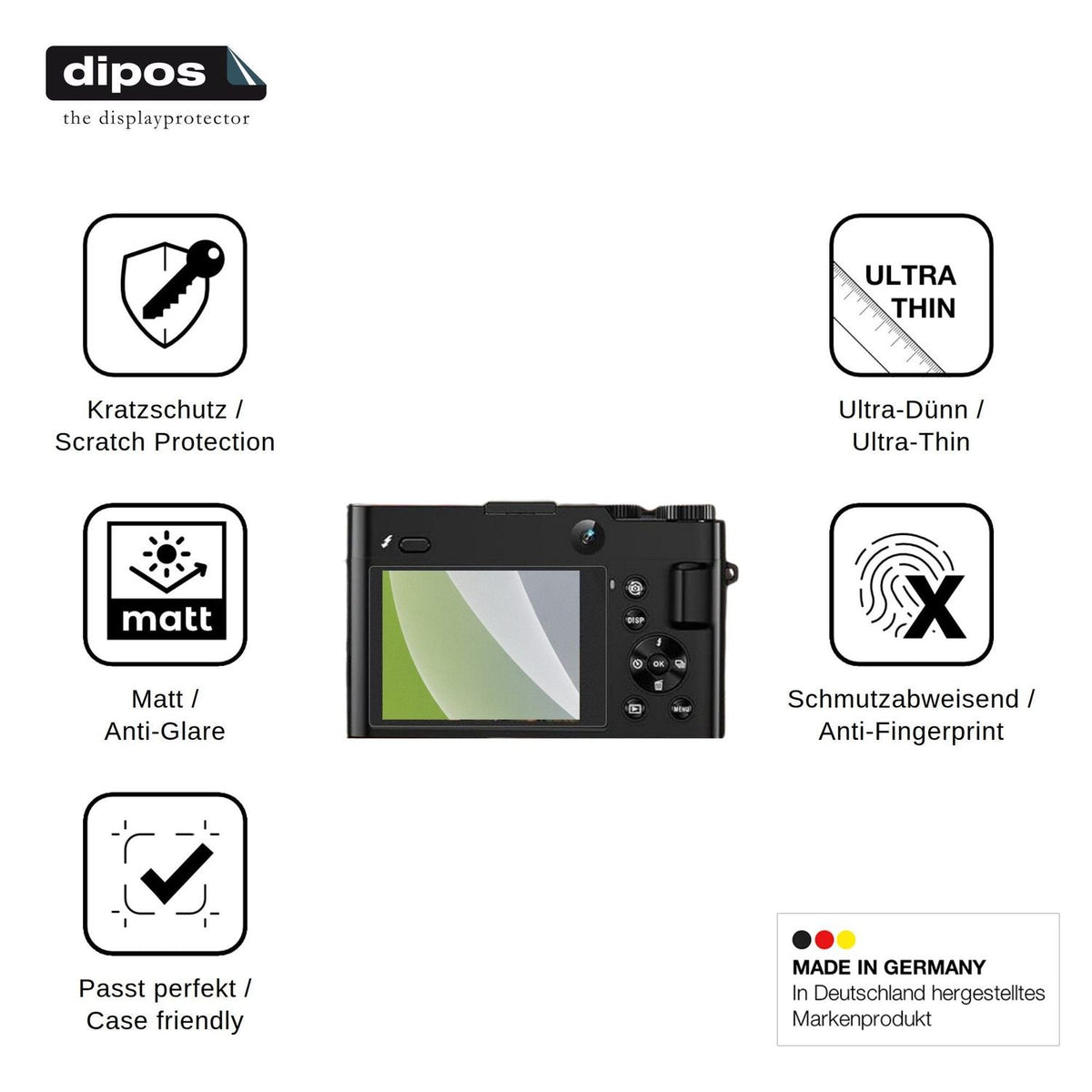 4x Screen Protector for FlyFrost DC218 Protection Anti Glare dipos