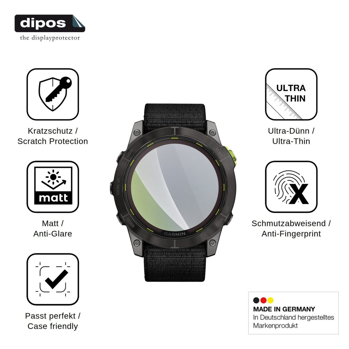 6x Screen Protector for Garmin Enduro 2 Protection Anti Glare dipos