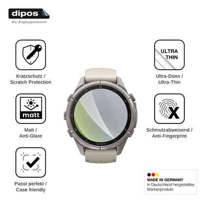 6x Screen Protector for Garmin Fenix 9 Pro Protection Anti Glare dipos