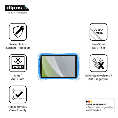 2x Screen Protector for Gezoon Kinder Tab 10 Protection Anti Glare dipos