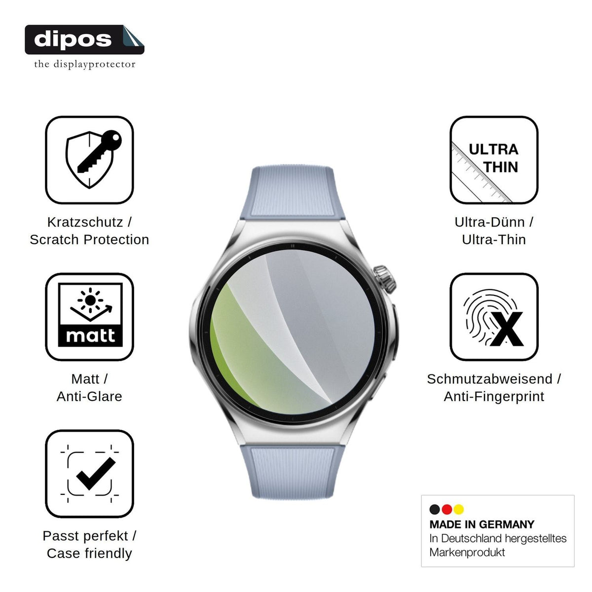6x Screen Protector for Huawei Watch 6 46 mm Protection Anti Glare dipos