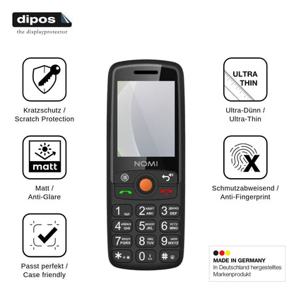 4x Screen Protector for Nomi i2440 Protection Anti Glare dipos