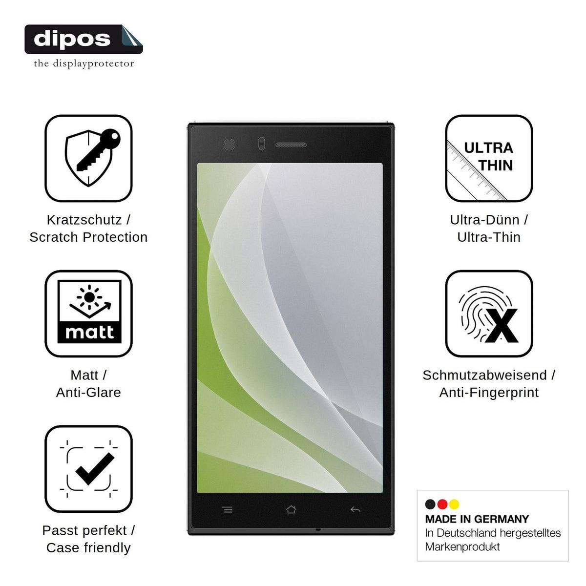 4x Screen Protector for Nomi i500 Sprint Protection Anti Glare dipos