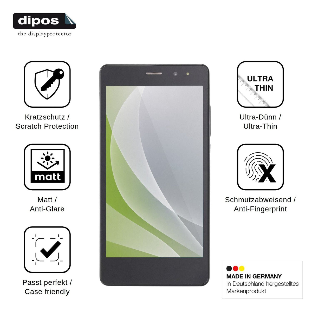 4x Screen Protector for Nomi i502 Drive Protection Anti Glare dipos