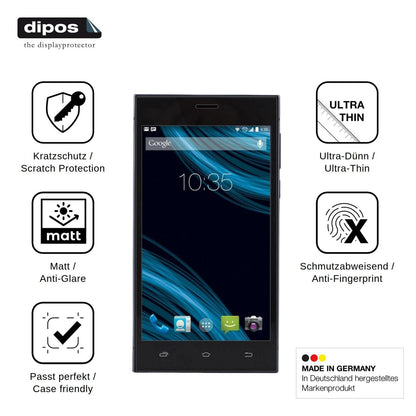 4x Screen Protector for Nomi i503 Jump Protection Anti Glare dipos