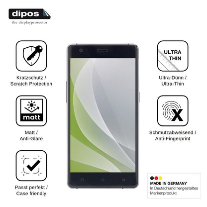 4x Screen Protector for Nomi i506 Shine Protection Anti Glare dipos