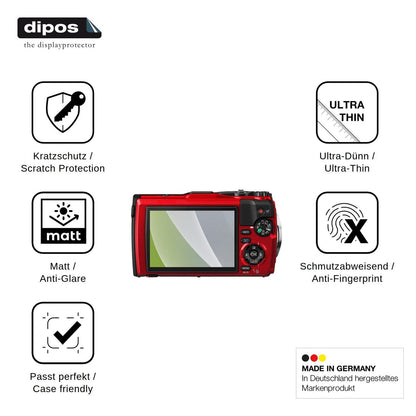 4x Screen Protector for Olympus OM System Tough TG-6 Protection Anti Glare dipos