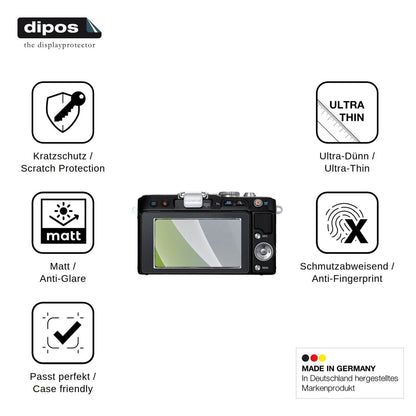 4x Screen Protector for Olympus Pen E-PL3 Protection Anti Glare dipos