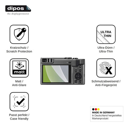 4x Screen Protector for Panasonic Lumix DC-TZ90 Protection Anti Glare dipos