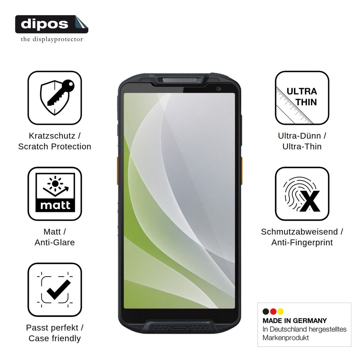 4x Screen Protector for Point Mobile PM95 Protection Anti Glare dipos