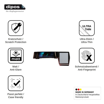 2x Screen Protector for Renault Austral openR Link 12 Protection Anti Glare dipos
