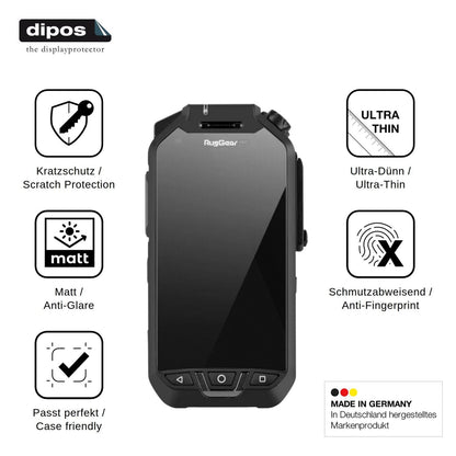 4x Screen Protector for RugGear RG750 Protection Anti Glare dipos