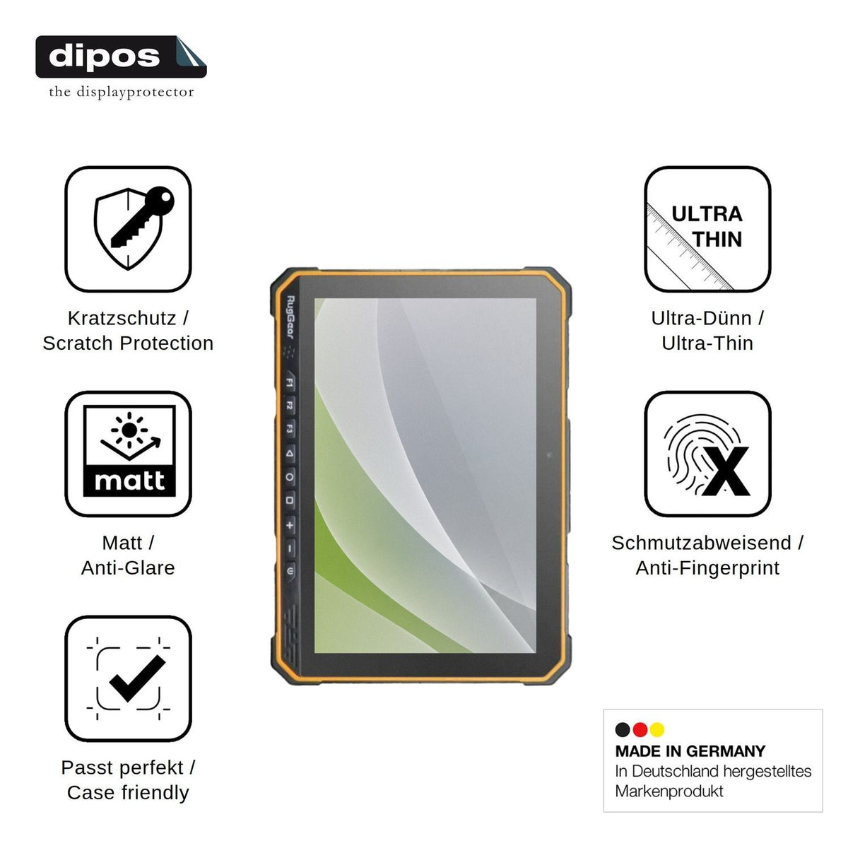2x Screen Protector for RugGear RG935 Protection Anti Glare dipos