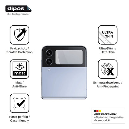 4x Screen Protector for Samsung Galaxy Z Flip4 5G Outside Protection Anti Glare dipos