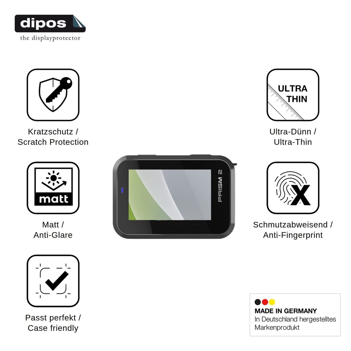 4x Screen Protector for Sena Prism 2 Protection Anti Glare dipos