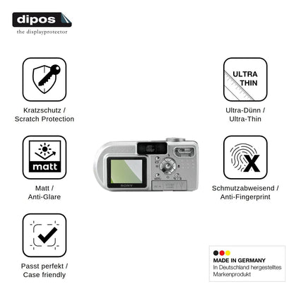 4x Screen Protector for Sony Cyber-Shot DSC-P8 Protection Anti Glare dipos