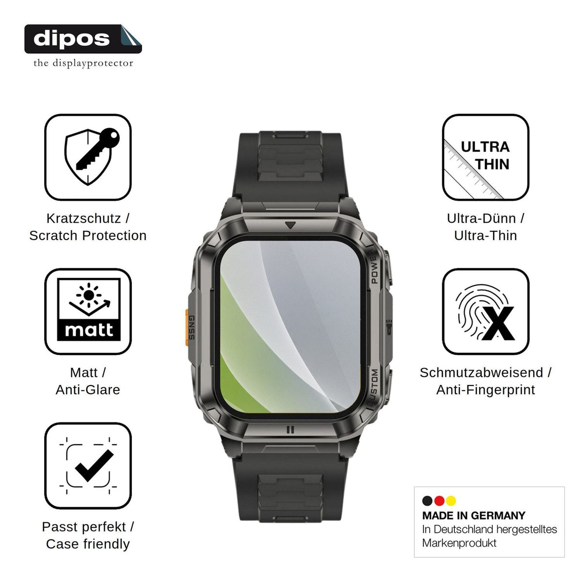6x Screen Protector for Ulefone Armor Watch Ultra Protection Anti Glare dipos